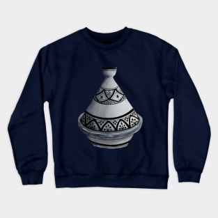 Watercolor Moroccan Tajine Crewneck Sweatshirt